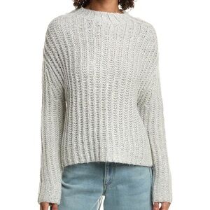 INDUSTRY Wool Alpaca Blend Gray Pullover Crew Neck Sweater Size Medium